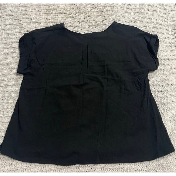 Fresh Produce Shirt Short Sleeve Crew Neck Tee Womens Large Black 22932 ASSAVLA - Picture 5 of 6